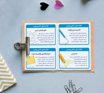 فعالیت «کارت‌های تمرین فعال‌سازی دانش پیشین»