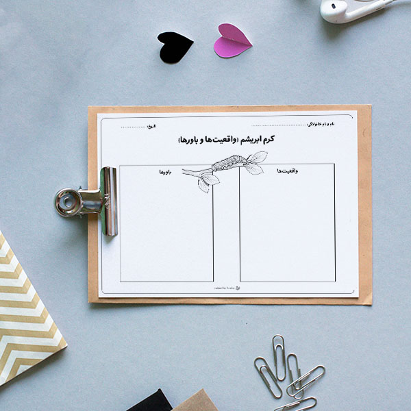 کاربرگ «کرم ابریشم (واقعیت‌ها و باورها)»
