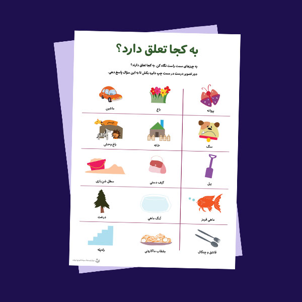 کاربرگ «به کجا تعلق دارد؟ (1)»